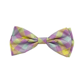Huxley & Kent Bow Tie for Pets | Lavender Lemon (Large) | Easter Spring Bow Tie Collar Attachment | Fun Bow Ties for Dogs & Cats | Cute, Comfortable, and Durable | H&K Bow Tie