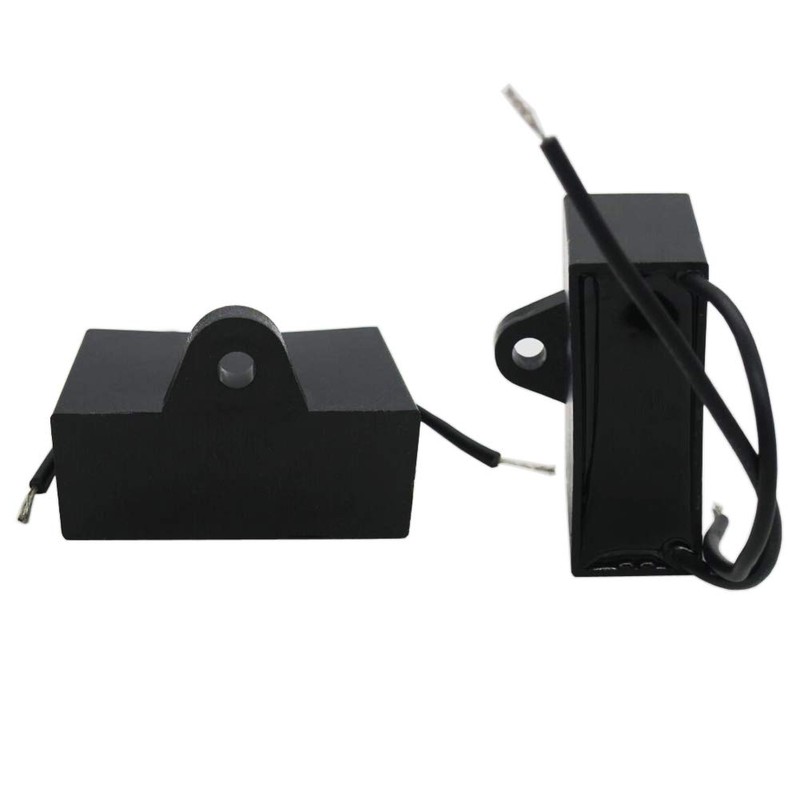 Twidec/2Pcs 450V AC 50/60Hz Run Capacitor 2-Wire Metallized Polypropylene Film