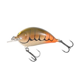 Bagley Baits Shallow Sunny B Crankbait, Hot Claw Crawdad, 3/8 Oz, 2", Dives 2-4 Feet