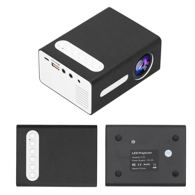 Mini Household Projector Portable LED Home Media Video Player Kid's