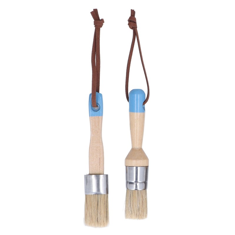 4PCS Paint Brush Bristles Wooden Handle for Furniture Tables Chairs