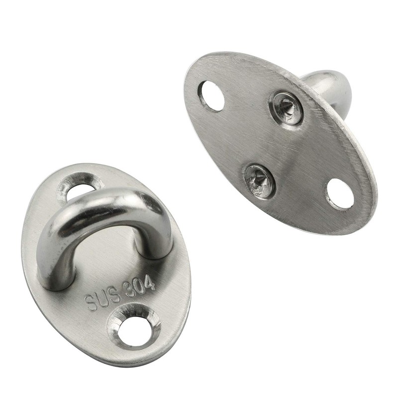 RLECS 2pcs Hook Eye Latch Lock 304 Stainless Steel Security