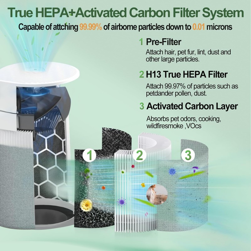 211i Max Replacement filter 2-Pack - High-Efficiency HEPA for Dust,