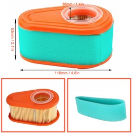 ZAMDOE 792038 Air filter Compatible for Briggs & Stratton DOV 700 Engine Lawn Mower Lawn Tractor Ride On Mower replaces #790388 792038 with Pre filter