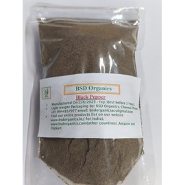 "BSD Organics Hot Spice Powder of Black Pepper/Milagu/Kaalee Mirch (200/7 Ounce)