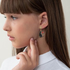 Stocking Stuffers Cat Earrings Stocking Stuffers for Teens Cute Stuff Animal Stud Earrings Kawaii Cat Cartoon Earrings Jewelry Stuff for Teen Girls Christmas Christmas Gifts for Women