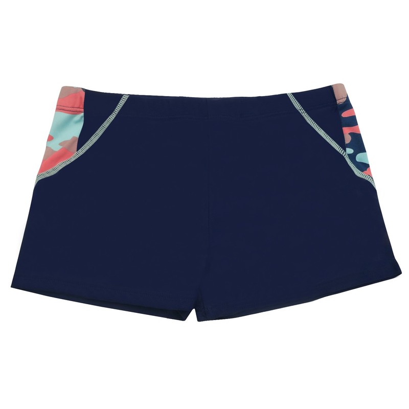 Aivtalk - Calzoncillos de natación para niños, Azul Rosa, 7-8