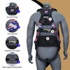 AFP American Flag Demon Fall Protection Ergonomic Comfort Safety Harness,
