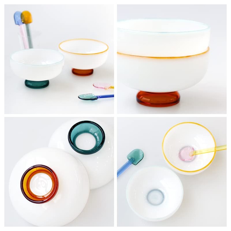 Amabro Snow Bowl amabro SNOW BOWL 1683 White x Amber