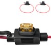 YUNPINGCAR Mini Blade Fuse Holder 18 Gauge Waterproof Pigtail Inline