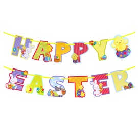 Widdle Gifts Easter Banner 2m Hanging Bunting Room Decoration - Happy Easter 7823
