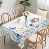 artslion Rectangle Waterproof 60x84in Wipeable Table Cover Non-PVC Fabric Blue