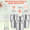 Qualirey 6 Pcs Metal Squirrel Baffle Squirrel Proof Spring for