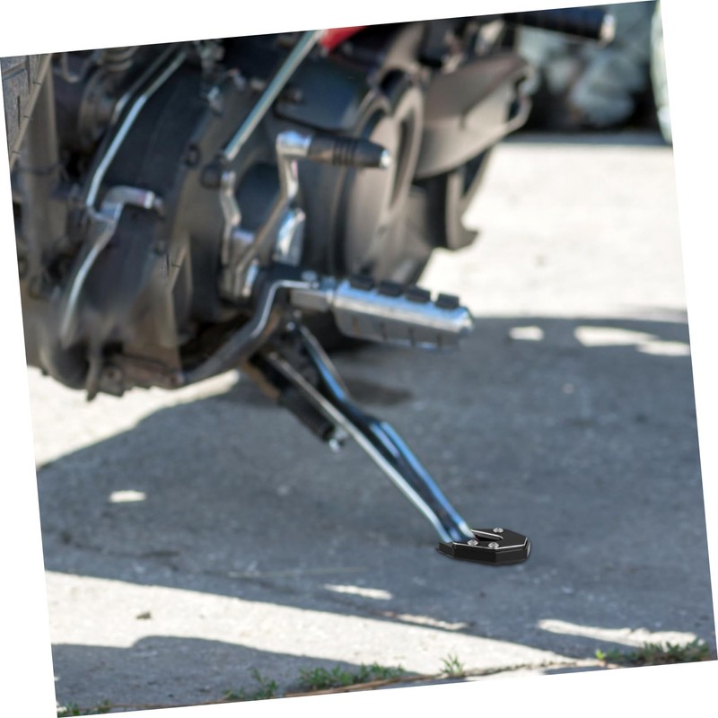 Mikinona Motorcycle Kickstand Pad Slip Support Plate for Side Stand