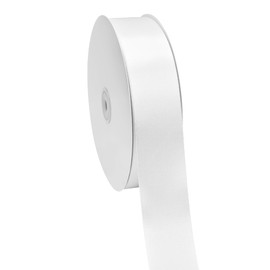 GTYBOVA 1-1/2 Inch x 100 Yards Double Face White Satin Ribbon 100% Polyester Multiple Colors Available Ideal for Gift Wrapping Crafts Wedding Decor