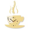 Modern Kitchen Wall Clock, Cup