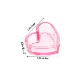 Mikinona Crystal Cup for Nail Art Heart Shaped Nail Dappen Dish Manicure Tool Dappen Cup