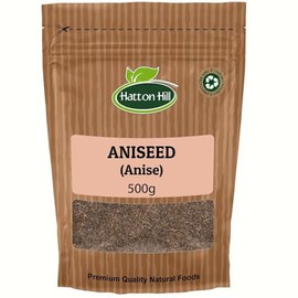 Aniseed (Anise) 500g by Hatton Hill | Sweet, Licorice-Like Spice for Baked Goods, Beverages, and Savoury Dishes