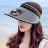 Sun Visor Hats with Fan Large Area Sun Protection Visors