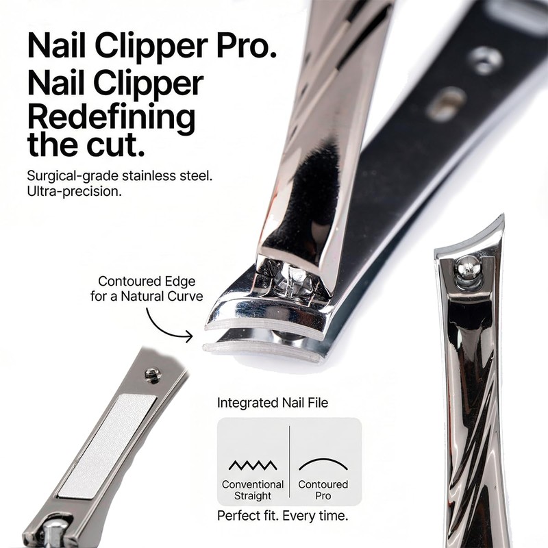Xixter 7-Piece Heavy Duty Toenail Clippers for Thick Nails &