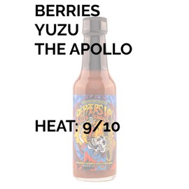Heatonist Peppers Up! By High River Sauces, Firey Hot Sauce With Flavors of Apollo Pepper Mash, Yuzu & Apple Cider Vinegar, Made With All Natural Ingredients, 5 fl oz Bottle (1-Pack)