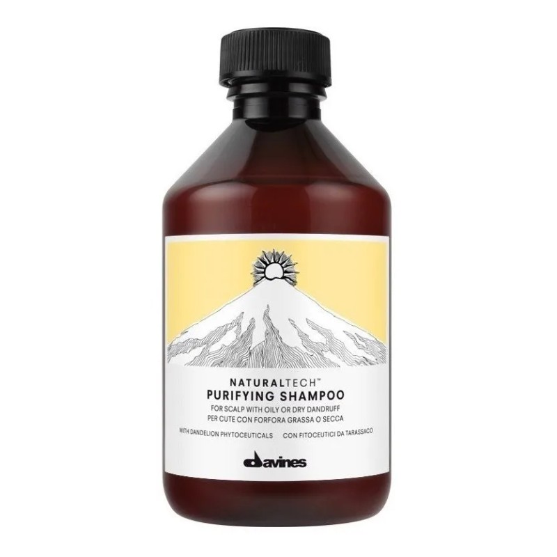 Shampoo Davines PURIFYING en botella de 250mL de 250g por