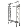 Kings Brand Furniture Black Metal with Gold Leaf Free Towel