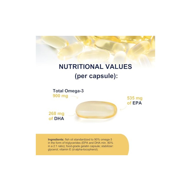 OMEGOR Omega 3 Capsules High Strength - OMEGOR Vitality 1000
