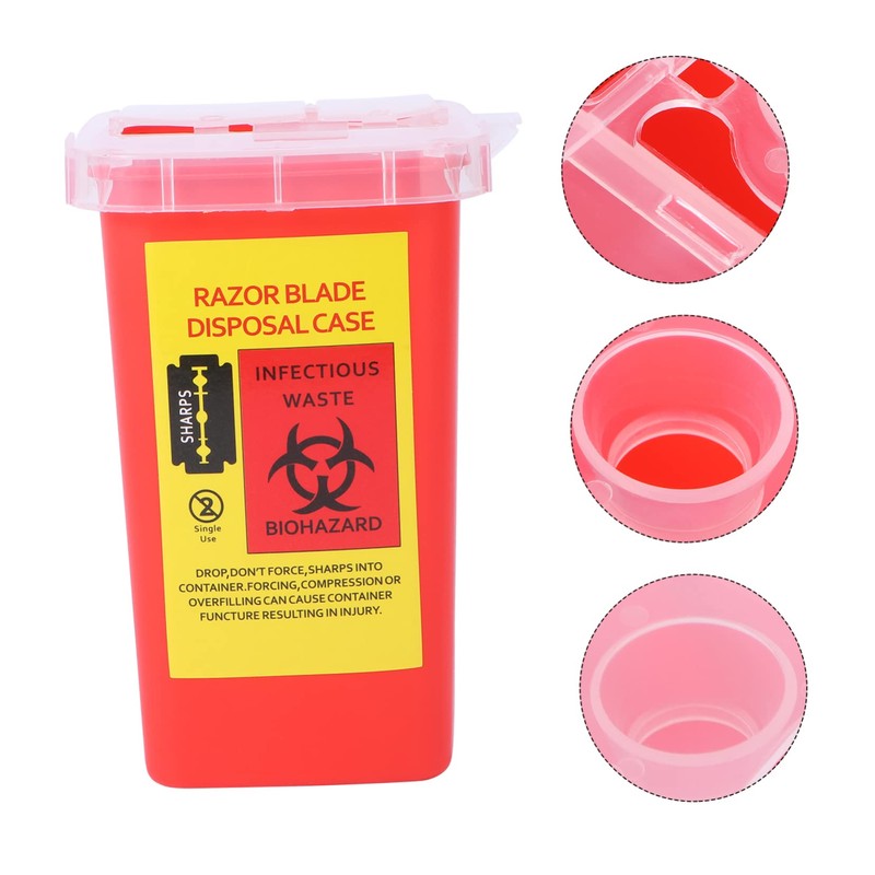Gatuida 1PC Razor Blade Recycling Storage Container for Barbershop Salon