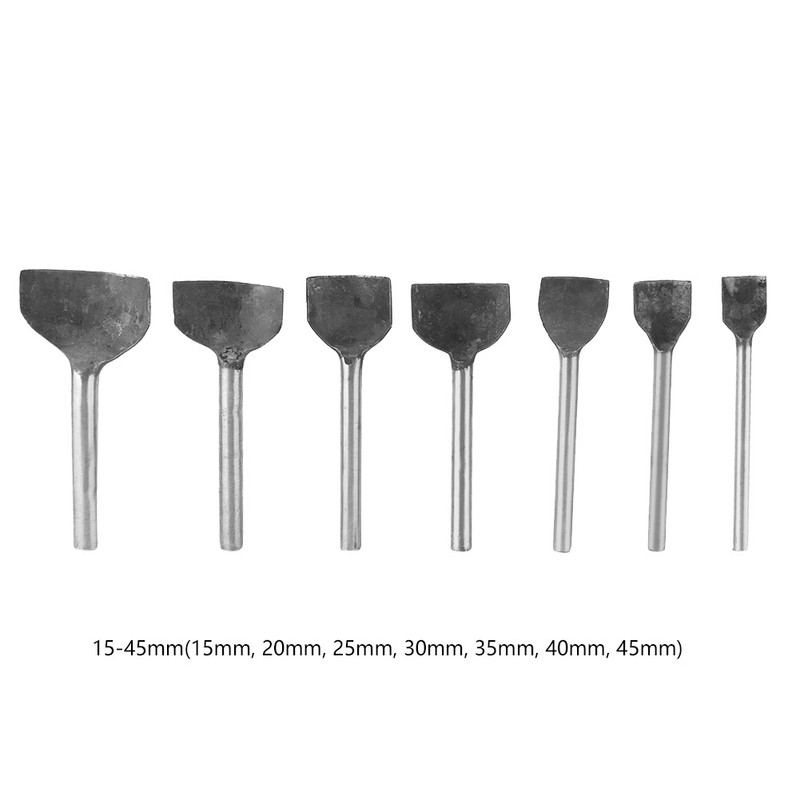 7Pcs Leather Craft Hole Punch Tool Half Round 1/4 Arch
