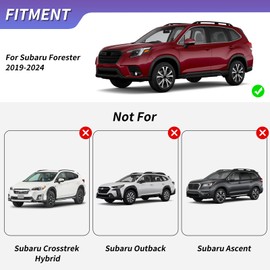 ZXMOTO Roof Rail Rack Cross Bars Crossbars Fits for Subaru Ascent 2019 2020 2021 2022 2023 2024Heavy Duty Aluminum for Roof Cargo Box,Ski,Kayak,Bike,Cargo Carrie