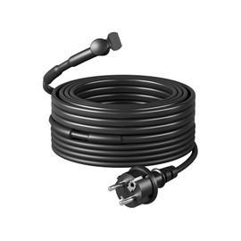 DEWENWILS Heating Cable 230 V with Thermostat, 12 m Heating Tape Frost Protection, Heat Cable 15 W/M, Heating Wire IP67 Waterproof, Pipe Heating Water Pipe, Energy-saving, Automatic On/Off