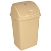 Superio Kitchen Trash Can 13 Gallon Beige, Plastic Waste Bin