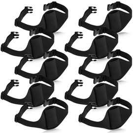 Svee Mic Belt Mic Fitness Adjustable Microphone Black Instructor Microphone Strap Belt for Fitness(10 Pieces)