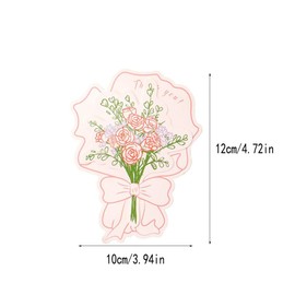 zaoalife 15pcs Thank You Cards, Floral Thank You Note Greeting Cards, Flower Bouquet Celebration Card for Mother's Day Thanksgiving Day