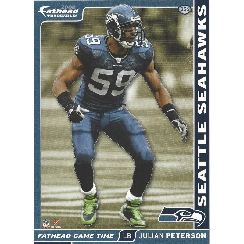 MATT HASSELBECK FATHEAD TRADEABLES SEATTLE SEAHAWKS BOSTON COLLEGE 2008 #G32