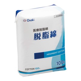 OO Osaki 30071 Degreased Cotton, 3.5 oz (100 g), Zippered Packaging, General Medical Devices