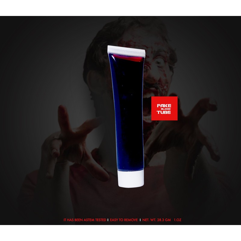Realistic Looking Costume Makeup Blood – Zombie/Vampire Tube Blood 1