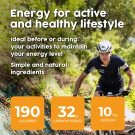 Krono Nutrition Energy Bar - Made with Natural Ingredients - Vegan - Gluten Free - Nuts Free - Soy Free - 50 gram per bars - 12 bars per box (12 count, Raspberry & Lemon)