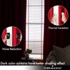 Woaboy Back Tab Blackout Curtains 108 Inch Long 2 Panels
