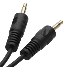 kenable Mono 3.5 mm Jack Plug to Mono 3.5 mm Jack Plug Cable Connection Cable 0.5 m 50 cm Gold-Plated [0.5 m / 0.5 m]