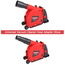 Dastool Angle grinder dust collection attachment for Double-Cut Saw,Wall Chaser dust shroud 5 inch AG03