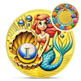 Pretty Mermaid One Year Sobriety Coin - Ocean Pearl 1 Year AA Coins - Recovery Addiction NA AA Chips and Medallions - 1-10 Prime Living Clean Narcotics Alcoholics Anonymous Gifts for Men Women