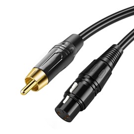 Molan Dual Female XLR to Dual RCA Cable, Heavy Duty 1-XLR Female to 1RCA/Phone Plug Male HiFi Stereo Audio Connection Microphone Cable Interconnect Lead Wire - 10Feet(1, Style G, 10 Feet)