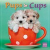 Pups in Cups 2025 Wall Calendar, 12" x 12"