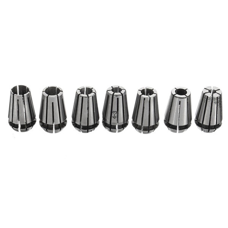 7Pcs ER11 1-7mm Spring Collets with ER11A 5mm Motor Shaft