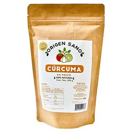 Origen Sano | Cúrcuma en Polvo | Cúrcuma 100% natural molida | 250 g