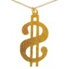 Novelty Giant Plastic Party 30'' Chain Dollar Sign Necklace Decor