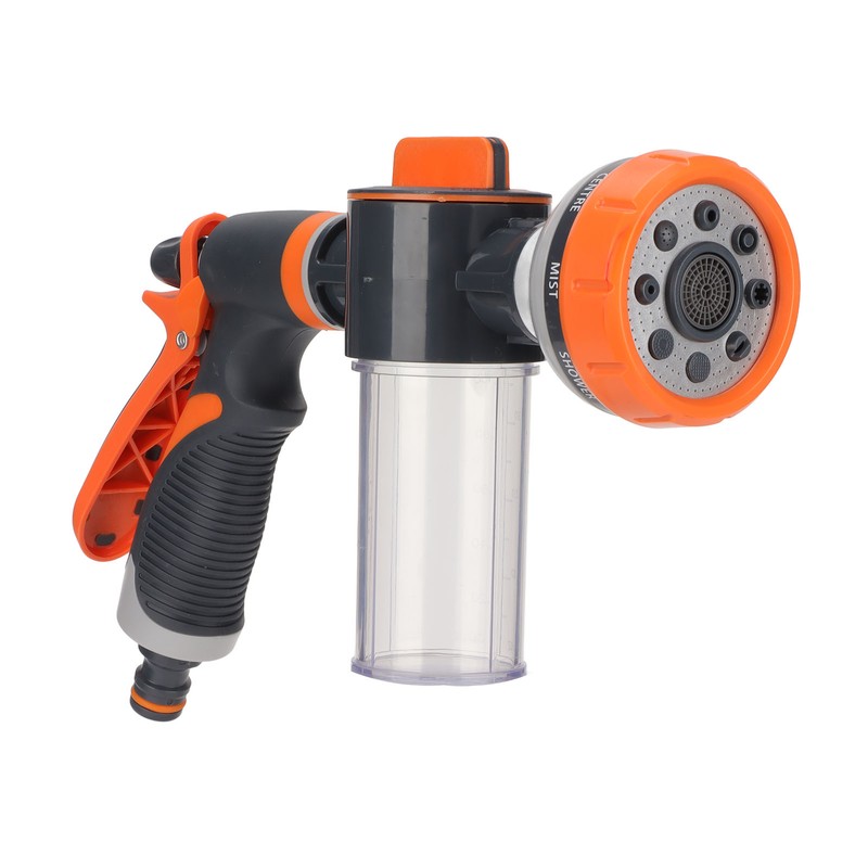 Garden Hose Nozzle 8 Spray Pattern Hose Hand Sprayer for