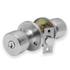 XFORT Tulip Entrance Knob Set Satin Chrome, Door Knob with